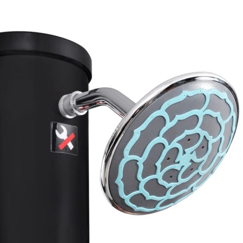 OGRODOWY PRYSZNIC SOLARNY Z KOŃCÓWKĄ PRYSZNICOWĄ I KRANEM 40 L