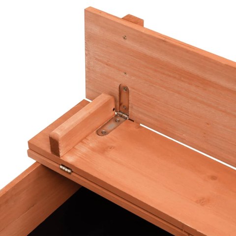 PIASKOWNICA Z POKRYWĄ DREWNO JODŁOWE 95X90X15CM