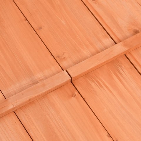 PIASKOWNICA Z POKRYWĄ DREWNO JODŁOWE 95X90X15CM