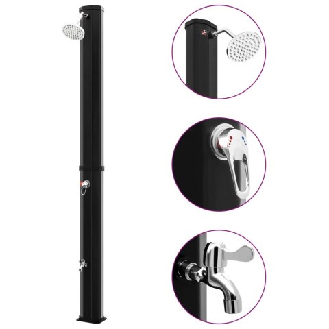 OGRODOWY PRYSZNIC SOLARNY Z KOŃCÓWKĄ PRYSZNICOWĄ I KRANEM 35L