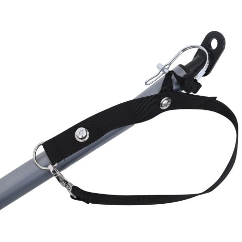 TRANSPORTOWA PRZYCZEPA ROWEROWA SZARO-POMARAŃCZOWA 65KG