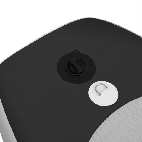 NADMUCWANA DESKA SUP Z AKCESORIAMI CZARNA 360X81X10CM