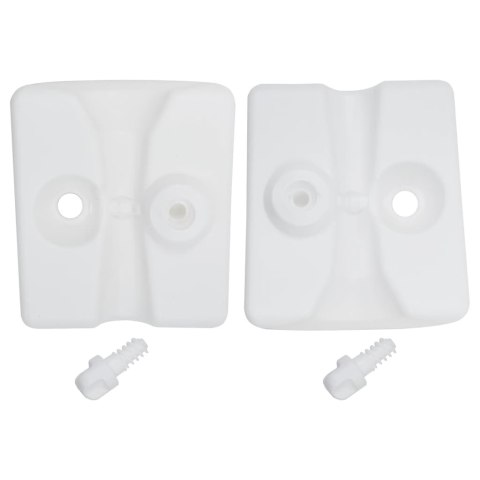 PLASTIKOWE OBCIĄŻNIKI DO NAMIOTU OGRODOWEGO 4 SZT. PE BIAŁE