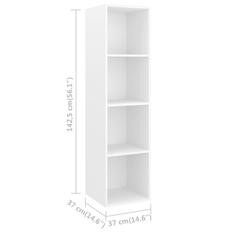 WISZĄCA SZAFKA TV BIAŁA 37X37X142,5CM
