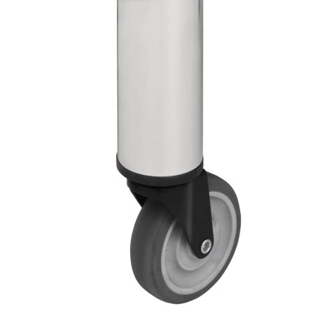 KUCHENNY STÓŁ ROBOCZY NA KÓŁKACH 80X60X85CM STAL NIERDZEWNA