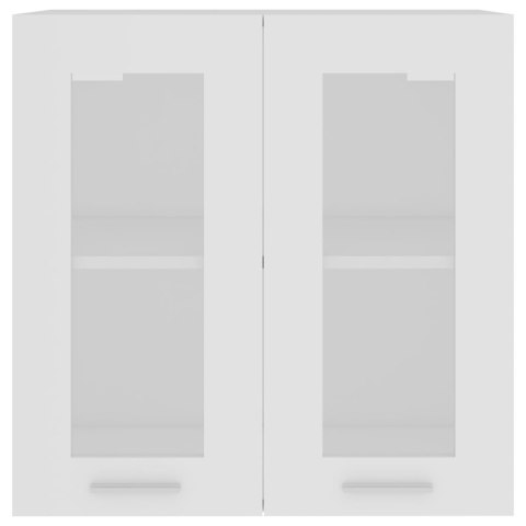 SZAFKA WISZĄCA Z SZYBĄ BIAŁA 60X31X60CM