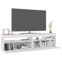 SZAFKI POD TV Z OŚWIETLENIEM LED 2 SZT BIAŁE 75X35X40CM