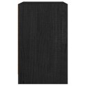 SZAFKI NOCNE 2 SZT. CZARNE 40X31X50CM DREWNO SOSNOWE