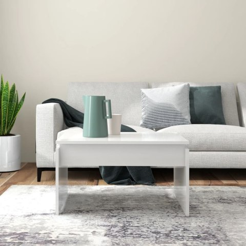 STOLIK KAWOWY BIAŁY POŁYSK 68X50X38CM