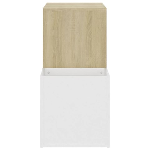 SZAFKA NA BUTY KOLOR BIEL I DĄB SONOMA 105X35,5X70CM