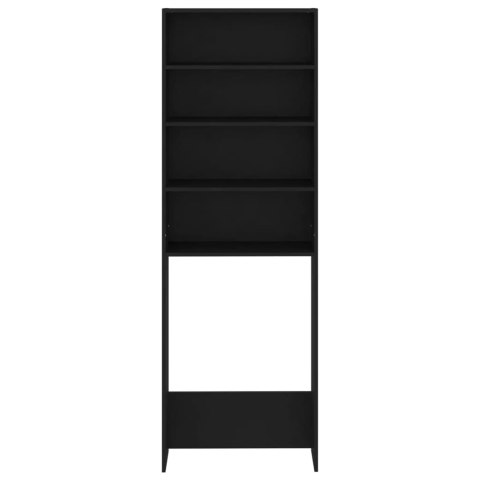 SZAFKA NA PRALKĘ CZARNA 64X24X190CM