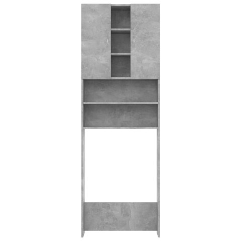 SZAFKA NA PRALKĘ SZARY BETON 64X25,5X190CM