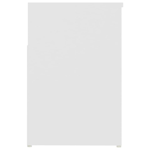ŁAWKA Z MIEJSCEM NA BUTY BIAŁA 80X30X45CM