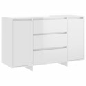 KOMODA Z 3 SZUFLADAMI BIAŁA POŁYSK 120X41X75CM