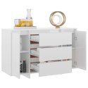KOMODA Z 3 SZUFLADAMI BIAŁA POŁYSK 120X41X75CM