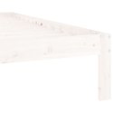 RAMA ŁÓŻKA BIAŁA DREWNO SOSNOWE 120X200CM