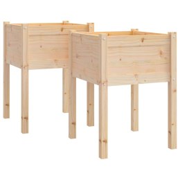 DONICE OGRODOWE 2 SZT. 50X50X70CM LITE DREWNO SOSNOWE