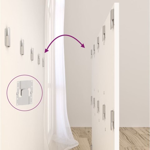 WEZGŁOWIE ŁÓŻKA BIAŁE 160X15X80CM