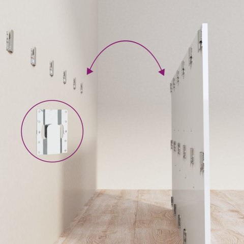 WEZGŁOWIE ŁÓŻKA BIEL POŁYSK 200X15X80CM