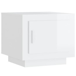 STOLIK KAWOWY BIAŁY POŁYSK 51X50X45CM