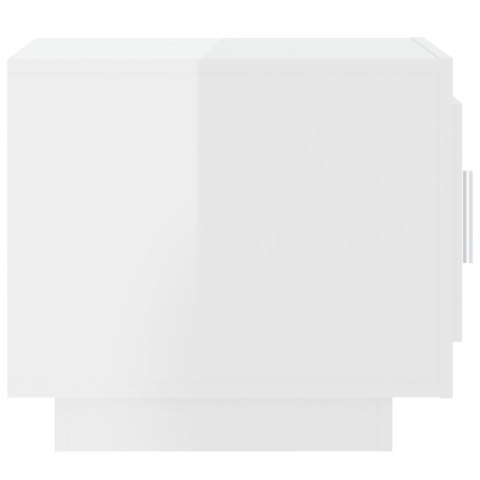 STOLIK KAWOWY BIAŁY POŁYSK 51X50X45CM