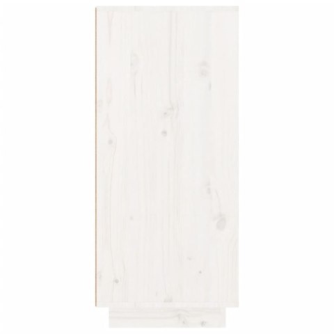 SZAFKA NA BUTY BIAŁA 60X35X80CM DREWNO SOSNOWE