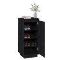SZAFKA NA BUTY CZARNA 35X35X80CM DREWNO SOSNOWE