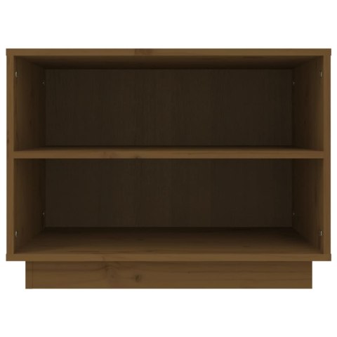 SZAFKA NA BUTY MIODOWY BRĄZ 60X34X45CM DREWNO SOSNOWE