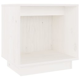 SZAFKI NOCNE 2 SZT. BIAŁE 40X30X40CM DREWNO SOSNOWE