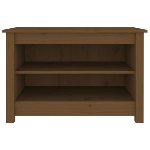 SZAFKA NA BUTY MIODOWY BRĄZ 70X38X45,5CM DREWNO SOSNOWE