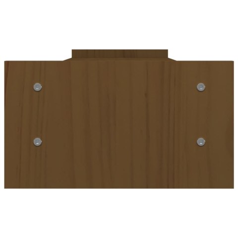 PODSTAWA PODSTAWKA PÓŁKA POD MONITOR MIODOWY BRĄZ PODWÓJNAPODWÓJNA