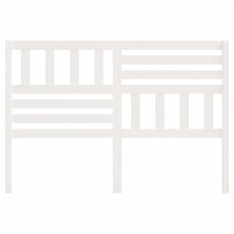 WEZGŁOWIE ŁÓŻKA BIAŁE 126X4X100CM DREWNO SOSNOWE