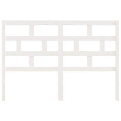 WEZGŁOWIE ŁÓŻKA BIAŁE 146X4X100CM DREWNO SOSNOWE