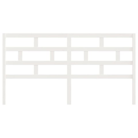 WEZGŁOWIE ŁÓŻKA BIAŁE 206X4X100CM DREWNO SOSNOWE