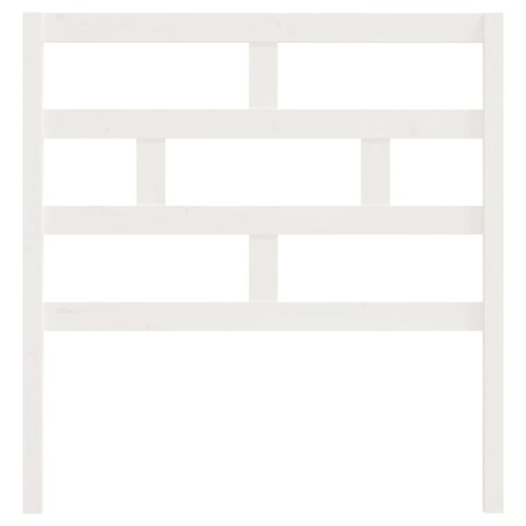 WEZGŁOWIE ŁÓŻKA BIAŁE 96X4X100CM DREWNO SOSNOWE