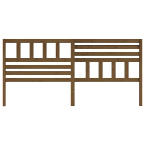 WEZGŁOWIE ŁÓŻKA MIODOWY BRĄZ 206X4X100CM DREWNO SOSNOWE