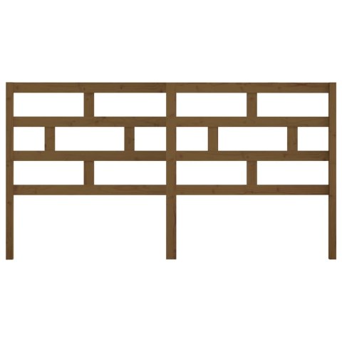 WEZGŁOWIE ŁÓŻKA MIODOWY BRĄZ 206X4X100CM DREWNO SOSNOWE