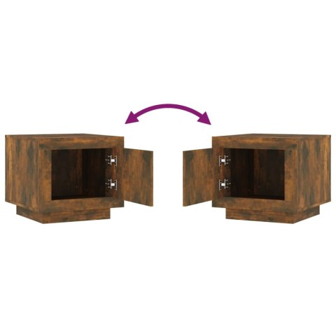 STOLIK KAWOWY PRZYDYMIONY DĄB 51X50X45CM