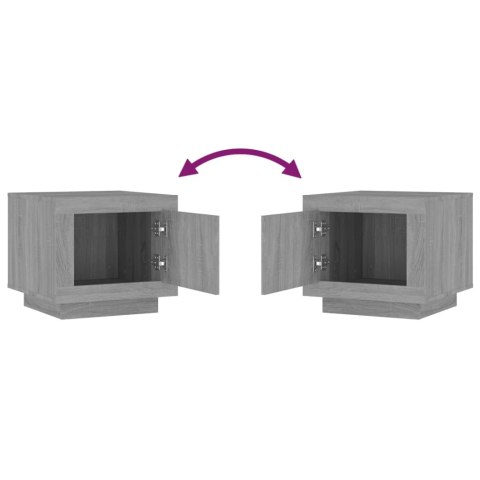 STOLIK KAWOWY SZARY DĄB SONOMA 51X50X45CM