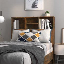 WEZGŁOWIE ŁÓŻKA Z PÓŁKAMI 100X19X1035CM PRZYDYMIONY DĄB