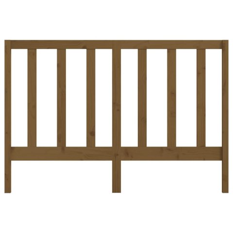 WEZGŁOWIE ŁÓŻKA MIODOWY BRĄZ 126X4X100CM DREWNO SOSNOWE