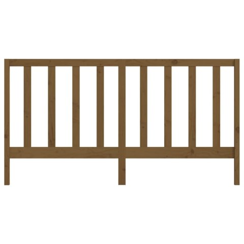 WEZGŁOWIE ŁÓŻKA MIODOWY BRĄZ 206X4X100CM DREWNO SOSNOWE