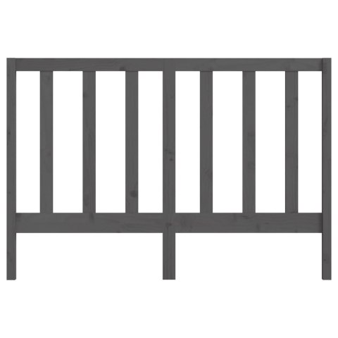 WEZGŁOWIE ŁÓŻKA SZARE 166X4X100CM DREWNO SOSNOWE