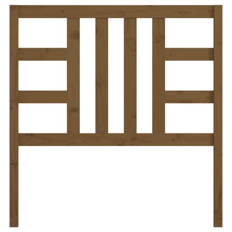 WEZGŁOWIE ŁÓŻKA MIODOWY BRĄZ 96X4X100CM DREWNO SOSNOWE