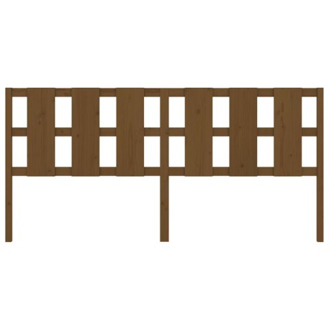 WEZGŁOWIE ŁÓŻKA MIODOWY BRĄZ 2055X4X100CM DREWNO SOSNOWE