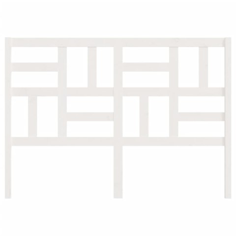 WEZGŁOWIE ŁÓŻKA BIAŁE 126X4X104CM DREWNO SOSNOWE