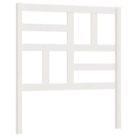 WEZGŁOWIE ŁÓŻKA BIAŁE 96X4X104CM DREWNO SOSNOWE