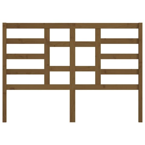 WEZGŁOWIE ŁÓŻKA BRĄZOWE 146X4X104CM DREWNO SOSNOWE