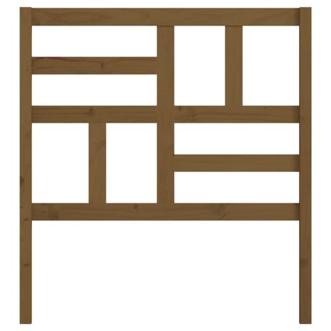 WEZGŁOWIE ŁÓŻKA MIODOWY BRĄZ 81X4X104CM DREWNO SOSNOWE