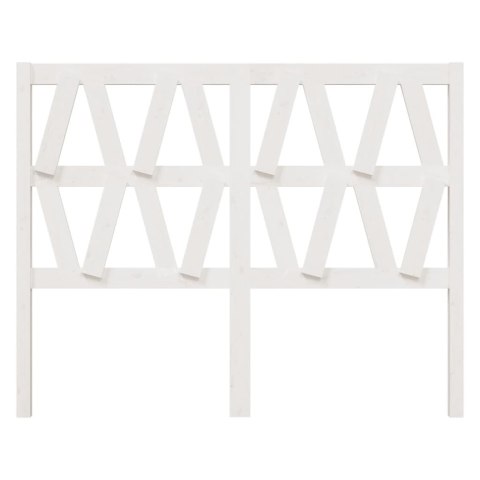 WEZGŁOWIE ŁÓŻKA BIAŁE 126X4X100CM DREWNO SOSNOWE